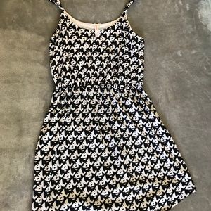 Black and white tank top dress